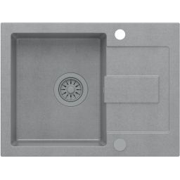 Quadron Christian 116 zlewozmywak 60x45 cm GraniteQ silver stone HCQC6045SZK_PC