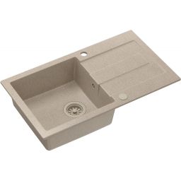 Quadron Christian 111 zlewozmywak 78x45 cm GraniteQ wpuszczany river sand/elementy river sand HCQC7845BEZK_PC
