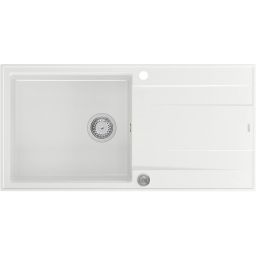 Quadron Evan 146XL lewozmywak 100x50 cm GraniteQ snow white HCQE10050U1_BS_P2O