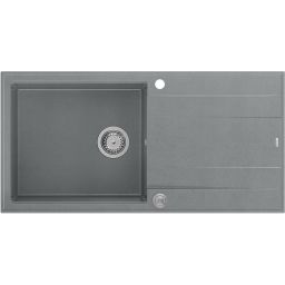 Quadron Evan 146XL zlewozmywak 100x50 cm GraniteQ silver stone/stalowy HCQE10050U5_BS_P2O