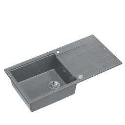 Quadron Evan 146XL zlewozmywak 100x50 cm GraniteQ silver stone/stalowy HCQE10050U5_BS_P2O