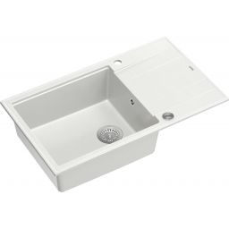 Quadron Evan 136 XL zlewozmywak 86x50 cm GraniteQ snow white HCQE58650U1_BS_P2O