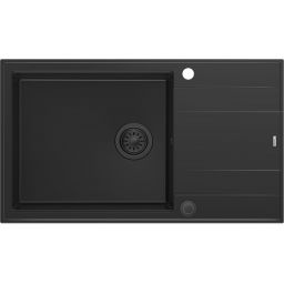 Quadron Evan 136 XL zlewozmywak 86x50 cm GraniteQ pure carbon/pure carbon HCQE58650U7_BLM_P2O