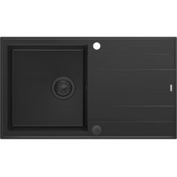 Quadron Evan 111 zlewozmywak 86x50 cm GraniteQ pure carbon/pure carbon HCQE8650U7_BLM_P2O