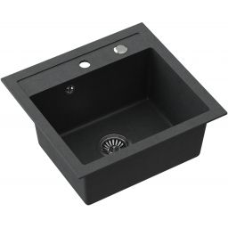 Quadron Johnny 110 zlewozmywak 50x47 cm GraniteQ black dotted HCQJ5047CZK