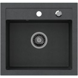 Quadron Johnny 110 zlewozmywak 50x47 cm GraniteQ black dotted HCQJ5047CZK