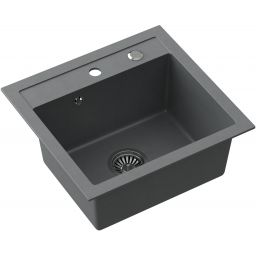 Quadron Johnny 110 zlewozmywak 50x47 cm GraniteQ silver stone HCQJ5047SZK