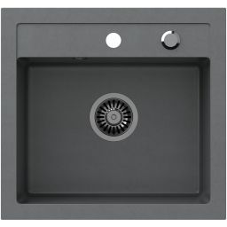 Quadron Johnny 110 zlewozmywak 50x47 cm GraniteQ silver stone HCQJ5047SZK