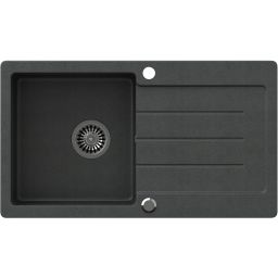 Quadron Johnny 111 zlewozmywak 77x44 cm GraniteQ black dotted HCQJ7744CZK