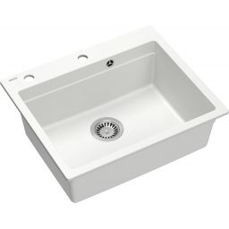 Quadron Kurt 110 zlewozmywak 59.5x50 cm GraniteQ snow white HCQK5052BIK