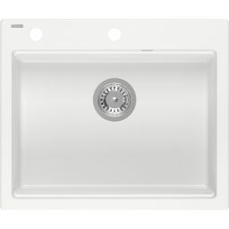 Quadron Kurt 110 zlewozmywak 59.5x50 cm GraniteQ snow white HCQK5052BIK