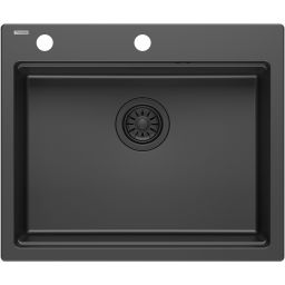 Quadron Kurt 110 zlewozmywak 59,5x50 cm GraniteQ pure carbon HCQK5052BLMPC