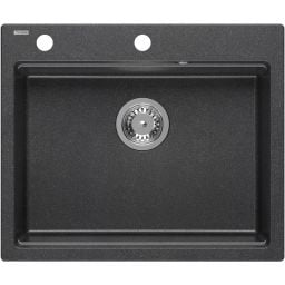 Quadron Kurt 110 zlewozmywak 59.5x50 cm GraniteQ czarny HCQK5052CZK