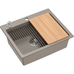Quadron Kurt 110 zlewozmywak GraniteQ 59,5x50 cm beżowy soft taupe HCQK5052ST