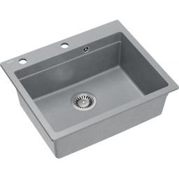 Quadron Kurt 110 zlewozmywak 59.5x50 cm GraniteQ silver stone HCQK5052SZK