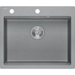 Quadron Kurt 110 zlewozmywak 59.5x50 cm GraniteQ silver stone HCQK5052SZK