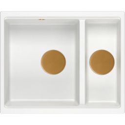 Quadron Logan zlewozmywak GraniteQ 55x46 cm biały HCQL5646U1-C1_U