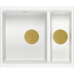 Quadron Logan zlewozmywak GraniteQ 55x46 cm biały HCQL5646U1-G1_U