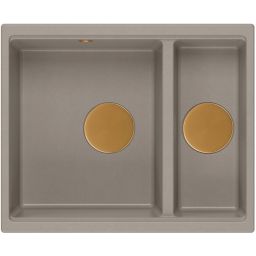 Quadron Logan zlewozmywak GraniteQ 55x46 cm beżowy HCQL5646U4-C1_U