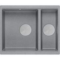 Quadron Logan zlewozmywak GraniteQ 55x46 cm szary/grafitowy/onyx HCQL5646U5-BS_U