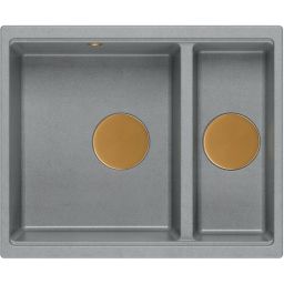 Quadron Logan zlewozmywak GraniteQ 55x46 cm szary/grafitowy/onyx HCQL5646U5-C1_U