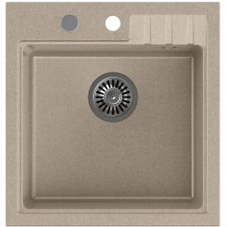 Quadron Comfort 110 zlewozmywak z baterią i akcesoriami beżowy / stal HCQP5052BEZK_3673500BS