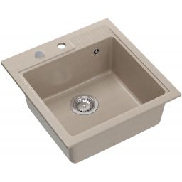 Quadron Peter 110 zlewozmywak GraniteQ 52x50 cm beżowy HCQP5052BEZP