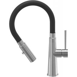 Quadron Peter zlewozmywak z baterią czarny/stal HCQP5052CZK_3922505BSBL