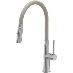 Quadron Peter zlewozmywak z baterią beżowy/stal HCQP57850BEZK_3922505BSBE