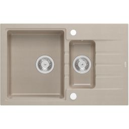 Quadron Peter 156 zlewozmywak 78x50 cm GraniteQ wpuszczany pearl beige HCQP57850BEZP