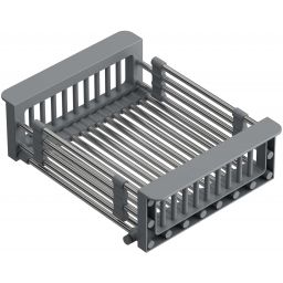 Quadron Comfort 156 zlewozmywak 78x50 cm z baterią i dozownikiem szary/stal HCQP57850SZ_3673500BS