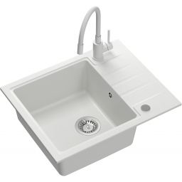 Quadron Peter zlewozmywak z baterią biały HCQP6250BIK_3323503WHM