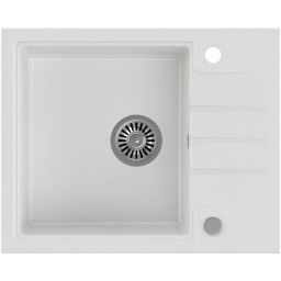 Quadron Comfort 116 zlewozmywak 62x50 cm z baterią i dozownikiem biały/biały HCQP6250BIK_3673500WHM