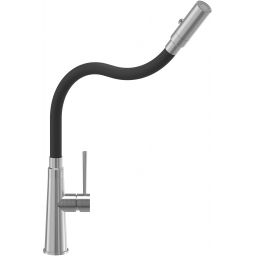 Quadron Peter zlewozmywak z baterią czarny/stal HCQP6250CZK_3922505BSBL