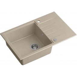 Quadron Comfort 111 zlewozmywak z baterią i akcesoriami beżowy / stal HCQP7850BEZK_3673500BS