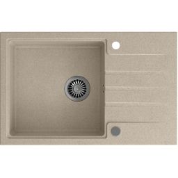 Quadron Comfort 111 zlewozmywak z baterią i akcesoriami beżowy / stal HCQP7850BEZK_3673500BS