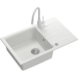 Quadron Peter zlewozmywak z baterią biały HCQP7850BIK_3323503WHM