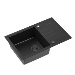 Quadron Peter 111 zlewozmywak 78x50 cm GraniteQ pure carbon HCQP7850BLM_PC