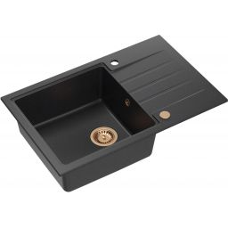 Quadron Peter zlewozmywak z baterią czarny/miedziany HCQP7850CZK_3323503PVDC1