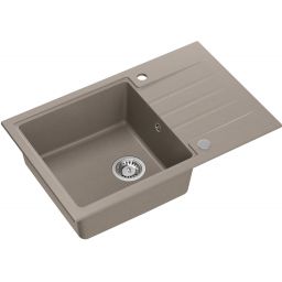 Quadron Peter 111 zlewozmywak GraniteQ 78x50 cm beżowy soft taupe HCQP7850ST