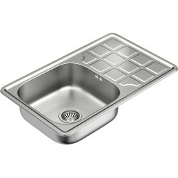 Quadron Louis 111 zlewozmywak stalowy 78x48 cm wpuszczany satyna HD111SAT7848