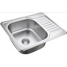 Quadron Kevin 116 SteelQ zlewozmywak stalowy 58x48 cm wpuszczany satyna HD116SAT5848