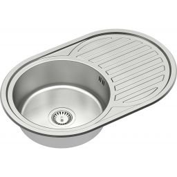 Quadron Tom 211 SteelQ zlewozmywak stalowy 77x50 cm wpuszczany satyna HD211SAT7750