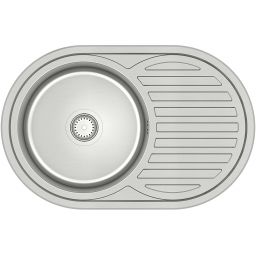 Quadron Tom 211 SteelQ zlewozmywak stalowy 77x50 cm wpuszczany satyna HD211SAT7750