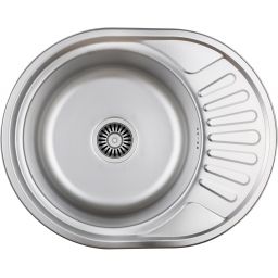 Quadron Jim 216 zlewozmywak stalowy z syfonem 57x45 cm stal HD216SAT5745