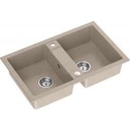 Quadron Denzel zlewozmywak GraniteQ 78x48 cm beżowy HDQ27848BEZK
