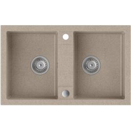 Quadron Denzel zlewozmywak GraniteQ 78x48 cm beżowy HDQ27848BEZK