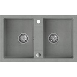 Quadron Denzel zlewozmywak GraniteQ 78x48 cm szary HDQ27848SZK