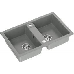 Quadron Denzel zlewozmywak GraniteQ 78x48 cm szary HDQ27848SZK