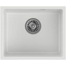 Quadron Alec 40 zlewozmywak 46x37,5 cm GraniteQ snow white HQA4640BIK